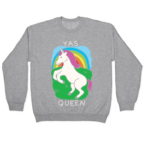 Yas Queen Unicorn Crewneck Sweatshirt